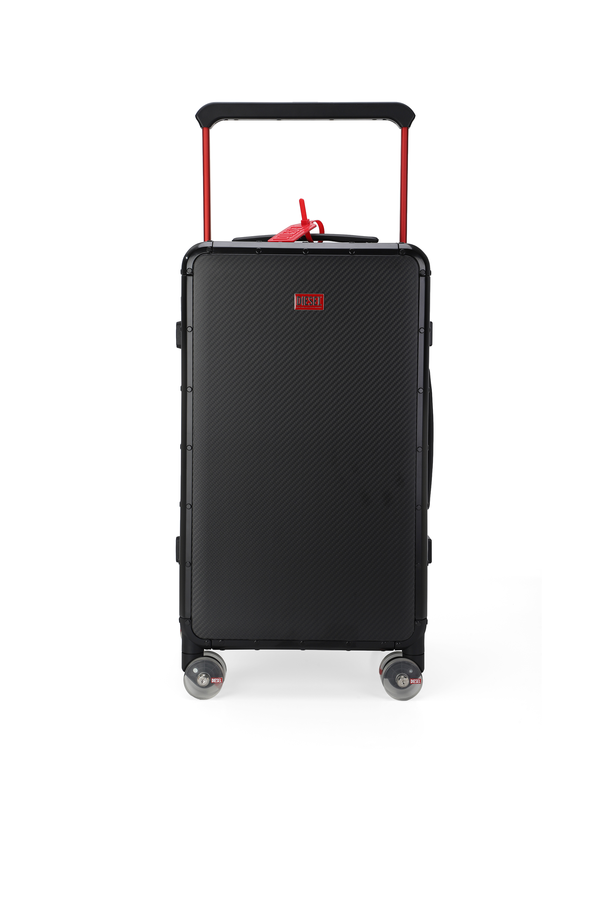 Diesel - DIESEL CARBON FIBER TROLLEY-BLACK- DSL00, Unisex's Carbon fiber suitcase size M in Black - 1