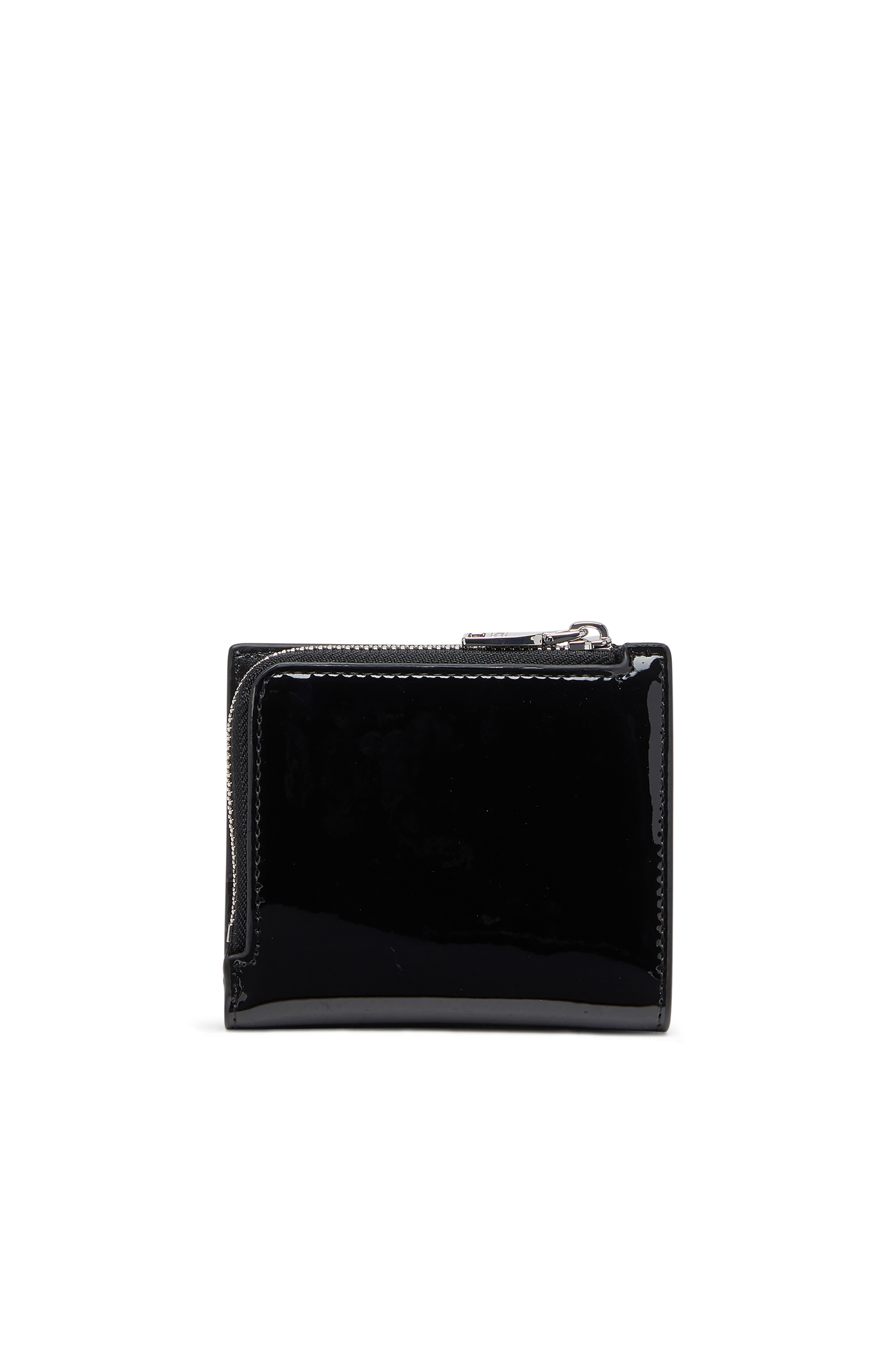 Diesel - PLAY BI FOLD ZIP L, Woman's Bi-fold wallet in glossy PU in Black - 2