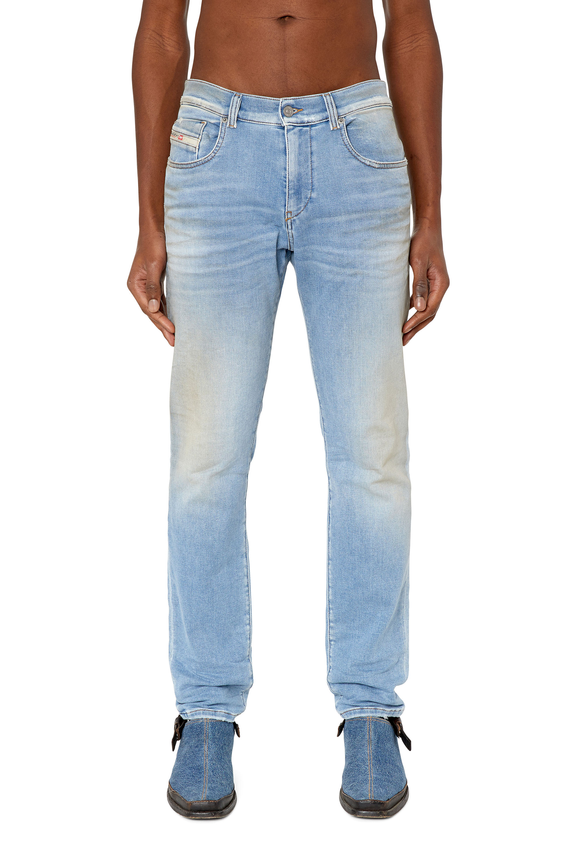 Diesel - D-Strukt JoggJeans® 068CW Slim, Light Blue - Image 1